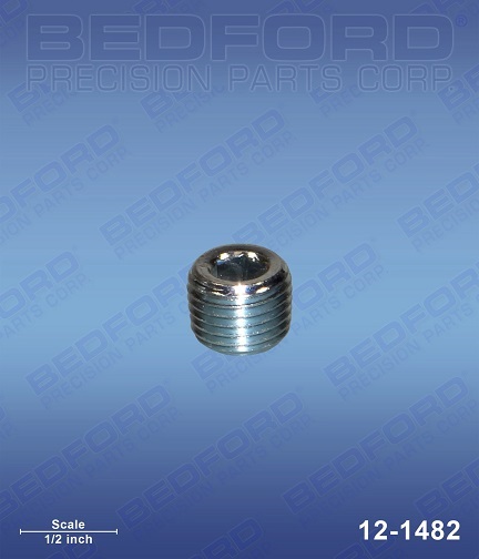 S/w 820-986 Plug, 1/4" NPT with Hex Socket End | Bedford 12-1482